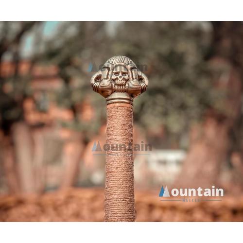 Mettleive | Conan The Barbarian Father Sword Full Tang Conan Real Atlantean Barbarian Destroyer Conquering Double Edge Two Sided Cold Steel Sword