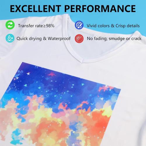 Size 13x19 HTVRONT Sublimation Paper 13x19 Inches - 150 Sheets Excellent Ink Release Sublimation Transfer Paper for Tumblers, Mugs, T-shirts