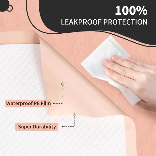 MKISS Bed Pads Disposable [100 Count] Adult Incontinence Underpads 30 x 36 Heavy Duty Absorbent Pee Pad, XL Chucks Leakproof, Extra Large Puppy Training Pad, Waterproof Baby Changing Pad