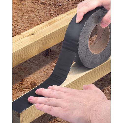 3 Pack PACETAP Deck Joist Tape for Decking, 1-5/8 x 50', 3 Rolls Waterproof Butyl Tape, Black