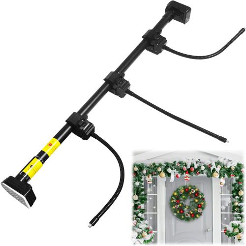 Garland Hanger for Front Door Frame, Adjustable 30”- 67“ Heavy-Duty Garland Holder for Door Frame Christmas & Halloween Decorations for Wreaths, Lights & More No Screws.（30” -40“）
