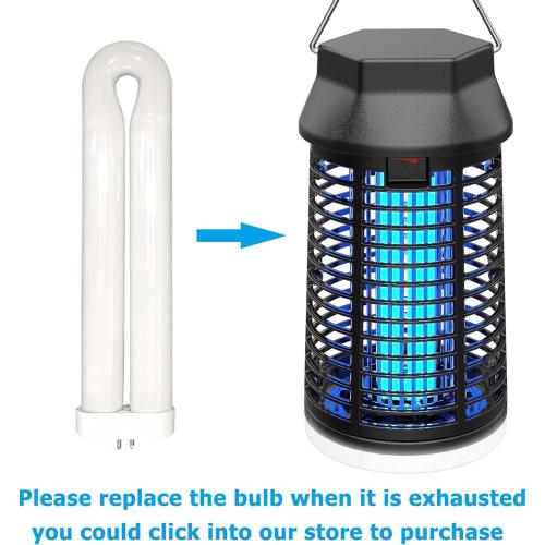 Endbug Bug Zapper with LED Light, Waterproof Bug Zapper Outdoor Indoor, Mosquito Zapper Outdoor Electric Fly Zapper, Mosquito Killer Fly Trap for Outside Patio Garden Backyard Home, Plug in, Black