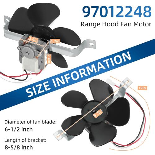 S97012248 97012248 Range Hood Fan Motor BP17 Replacement Part