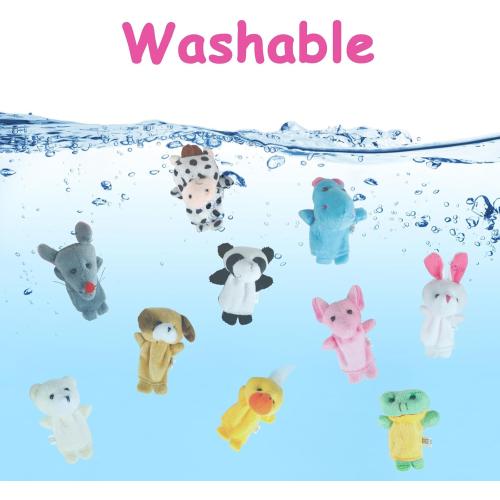 22 Pcs Sealive Finger Puppets for Toddlers 1-3, Preschool, and Kids - 22 Soft Velvet Animal Finger Toys for Toddlers 1-3, Easter Egg Fillers, Perfect for Storytelling, Educational Play, and Party Favors