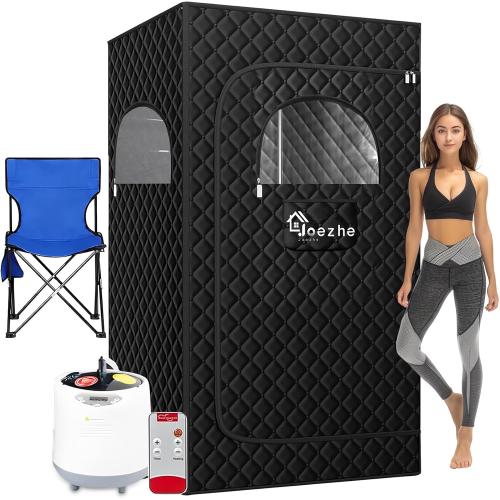 Sauna Box,Portable Steam Sauna Tent for Home,Personal Sauna Room with Remove Control,at Home Sauna Full Body,1200W 3L, for Women