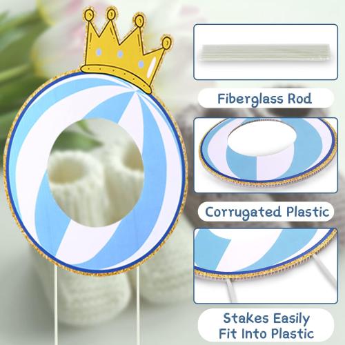 AerWo 11 Pcs Gender Reveal Decorations Baby Shower Yard Signs with Stakes,Baby Gender Reveal Ideas Yard Letters Lawn Signs Boy or Girl Gender Reveal Party Supplies