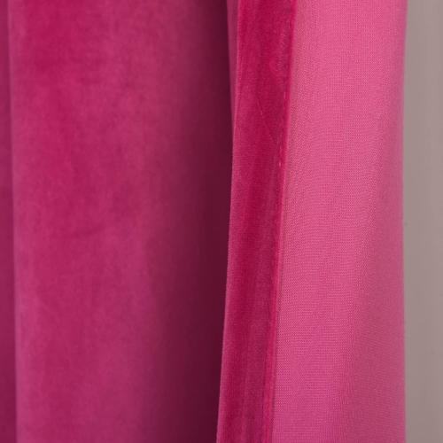 Roslynwood Velvet Berry Curtain 120 inch Long - Curtains Block Light Rod Pocket Thermal Insulated Window Drapes Set for Living Room/Bedroom/Dining Room, W52 x L120, 2 Panels