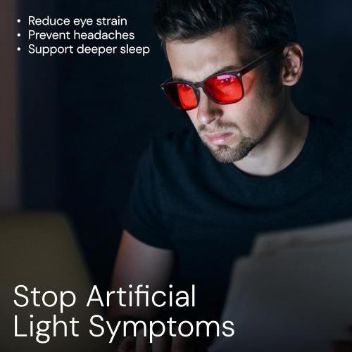 livho Gaming Blue Light Blocking Glasses for Better Sleep, Premium Night Driving, Computer Blockers for Man & Woman