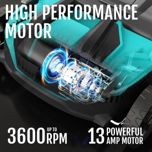 2-in-1 Scarifier and Dethatcher – Deep Soil Revitalization with High-Torque Motor, Adjustable Depth Control, Dual Safety Switch & Removable 10.5-Gallon Thatch Bag