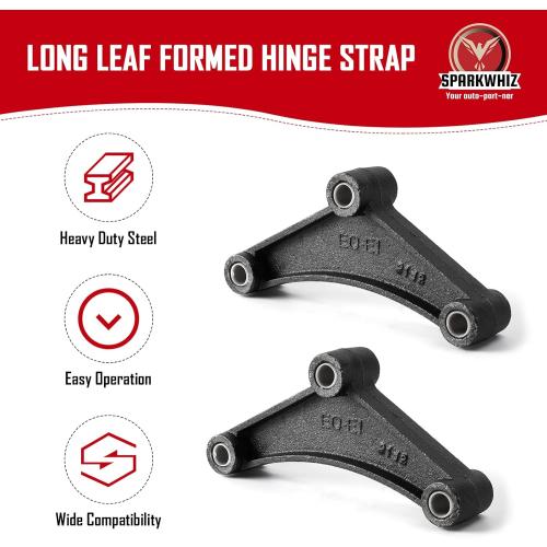 SPARKWHIZ Trailer Shackle Kit, Tandem Trailer Axle Shackle Kit for Double Eye Springs (3.5K -5.2K Axles)