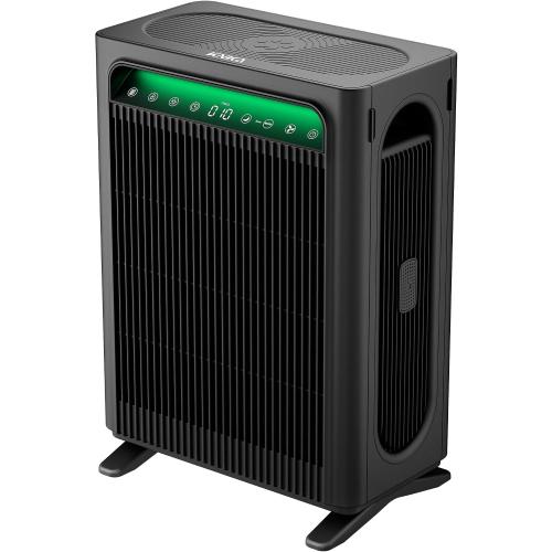 KNKA Air Purifier for Home Bedroom Large Room Up to 1,695 Ft² in 1 Hr, HEPA Sleep Mode Air Cleaner with Washable Pre-Filter, AHAM VERIFIDE, AQI Display, Pet Mode for Pets, Dust, Pollen, APH4000, Black