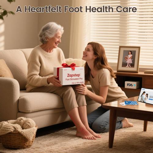Neuropathy Pain Relief for Feet Massager Pro, 3D EMS Foot Massager for Neuropathy 8 TENS Pads, Electric Foot Health Nerve Muscle Stimulator Circulation for Plantar Fasciitis - FSA HSA Approved