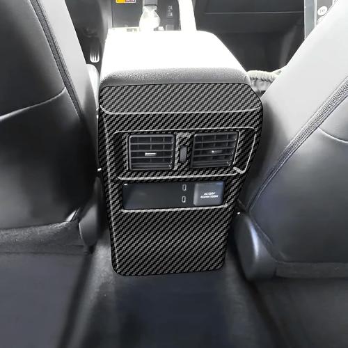 Rear Vent Decor for Toyota 4Runner 2025 2026 Interior Accessories (NOT Fit TRD Pro/TrailHuner) Anti-kick Vent Cover Center Consoles ABS Trim (Carbon Fiber, Rear Vent Cover)