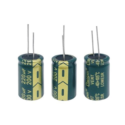 5pcs 200V 220uF 18x30mm Aluminum Electrolytic Capacitors
