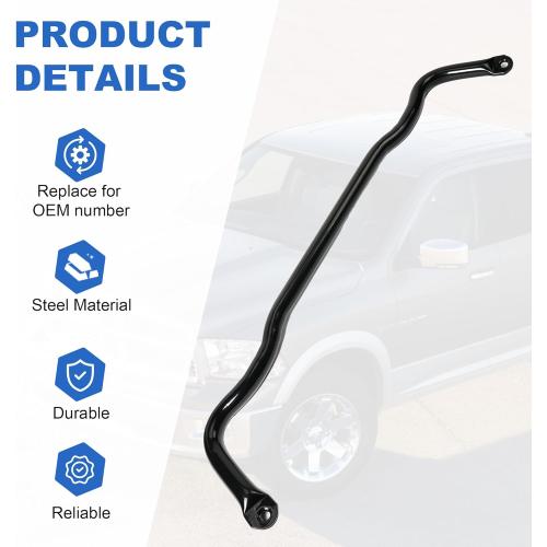 Front Suspension Stabilizer Bar 55398938AC Fit for 2009-2010 Dodge Ram 1500, 2011-2018 Ram 1500, 2019-2022 Ram 1500 Classic 4WD