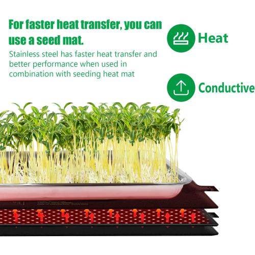 Stainless Steel Plant Trays, 20 Pack Multi-Purpose Tray for Indoor Outdoor Plants, Seed Starting Tray for Potted Plants(11.6 inch×15.2 inch, 1.45 Height, 5-Pack)