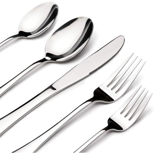Silverware Set for 8, 40 Piece Stainless Steel Flatware Utensil Cutlery Set