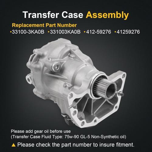 Transfer Case Assembly 33100-3KA0B Compatible with Nissan Murano Pathfinder Infiniti JX35 QX60 3.5L V6 2013-2022 Replace# 331003KA0B