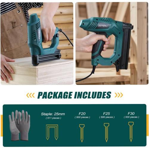 FIDISP Electric Nail Gun 18 Gauge Heavy-Duty 2 in 1 Brad Nailer