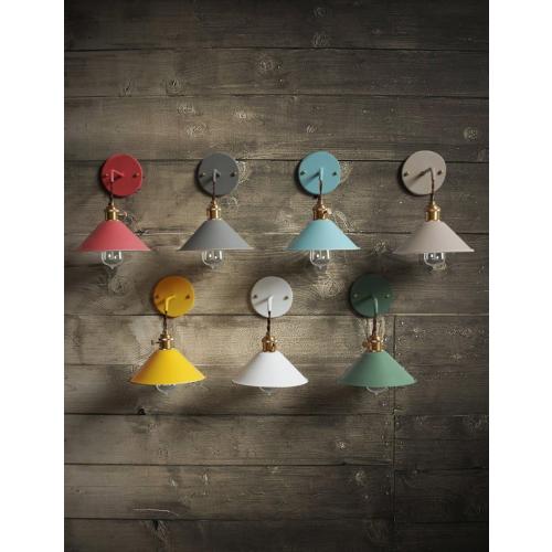 Wall Sconce Lamps Lighting Fixture with on Off Switch,Green Macaron Wall lamp E26 Edison Copper lamp Holder with Frosted Paint Body Bedside lamp Bathroom Vanity Lights