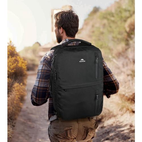 MATEIN Carry on Backpack, 40L Flight Approved Large Travel Laptop Backpack, 17 Inch Water Resistant Luggage Computer Daypack College Weekender Overnight Bag for Men & Women, Black