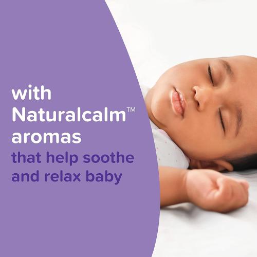 Johnson's Moisturizing Bedtime Baby Lotion with Coconut Oil & NaturalCalm Aromas to Help Relax Baby, Hypoallergenic & Free of Parabens, Phthalates & Dyes, Mild Baby Skin Care, 13.6 fl. oz