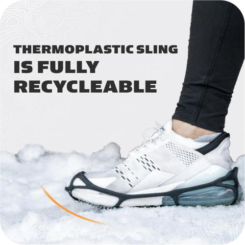 SIZE L....Yaktrax Walk Traction Cleats - 360-Degree Grip on Snow, Ice, & Multi-terrain Surfaces - Elastic Outer Band w/ Easy-On/Off Heel Tab & 1.2mm Zinc-coated Steel Coils - Abrasion & Rust Resistant - Unisex