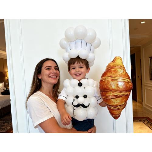 Croissant Coffee Balloons | Brunch Decorations, Paris Party Decorations | Croissant Baguette Latte Cup Foil Balloons for Coffee Bar Decor , French Party Decor, Cafe Party Decorations