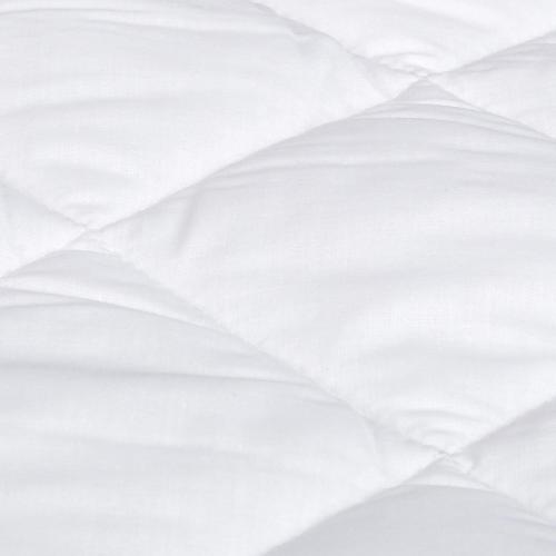 Amazon Basics Hypoallergenic Quilted Mattress Topper Pad, 18 Inches Deep, Twin, White
