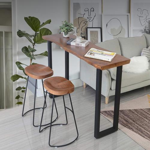 40 Inch Metal Bar Table Legs, Heavy Duty Dining Table Leg with Adjustment Feet Furniture Legs, Black, Set of 2