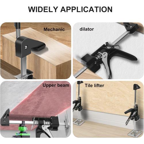 EnryKuo Labor Saving Arm Jack 2 Pack,15.5 Inch Multifunctional Furniture Lifter Jacks for Installing Cabinets and Wall Tile Height Adjuster Handheld Tool