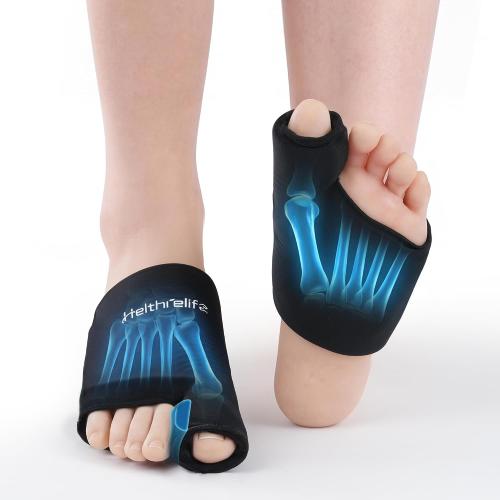 3D Forefoot Ice Pack with Dual-Layer Cooling Gel and Bunion Corrector