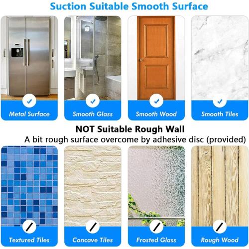 BOPai 24 inch Vacuum Suction Cup Towel Bar, Removeable Shower Mat Rod Shower Door Adhesive Towel Bar Suction Towel Rack, Brushed Nickel