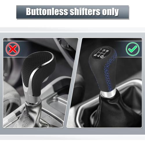 X AUTOHAUX 5 Speed Auto Gear Shift Knob for Automatic and Manual Vehicle