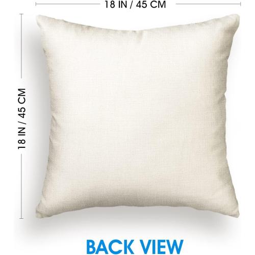 AVOIN colorlife Happy New Year Cheers at The New Year Throw Pillow Covers, 18 x 18 Inch Winter Holiday Celebrate Party Cushion Case Decoration for Sofa Couch Set of 4