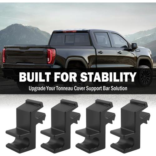 4PCS Upgrade Truck Tonneau Cover Prop Rod Clips Set,Compatible with Undercover Truck Bed Cover Parts Prop Rod Replacement for Enhanced Stability,Hard Tonneau Covers Parts