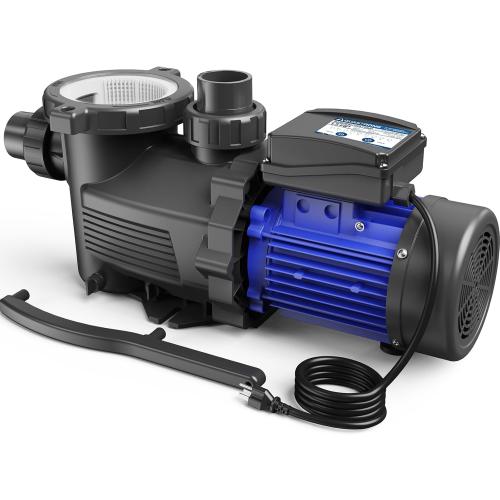 AQUASTRONG In/Above Ground Pool Pump, High Flow (with Timer, 1.5HP, 8100 GPH, 115V)