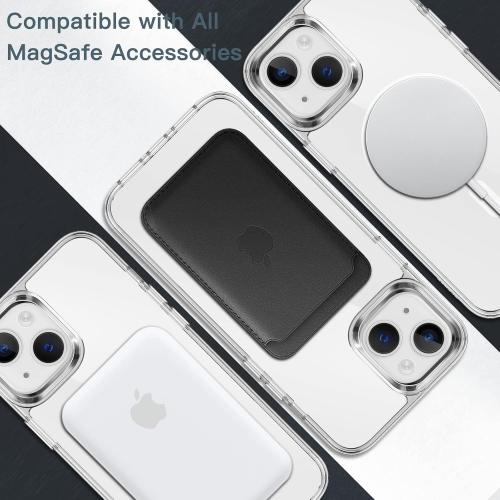 JETech Magnetic Case for iPhone 14, Clear