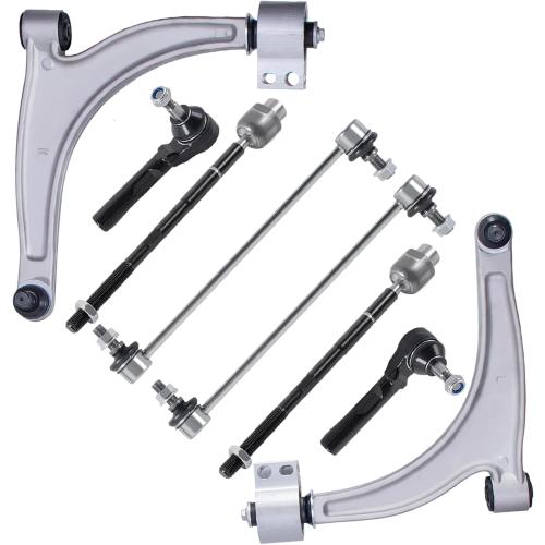 8PCS Front Suspension Kit Lower Control Arms with Ball Joint Assembly Compatible for 2004-2012 Chevrolet Malibu/2007-2009 Saturn Aura/2005-2010 Pontiac G6 K620179 K620180 K80252