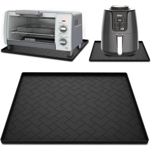 Silicone Heat Resistant Mat For Air Fryer and Microwave Oven,18''x15''x0.5''-Hot Pad for Kitchen Countertop Protector,Silicone Air Fryer Mat for Compatible with Ninja,Cosori,Chefman,Toshiba,Air Fryer