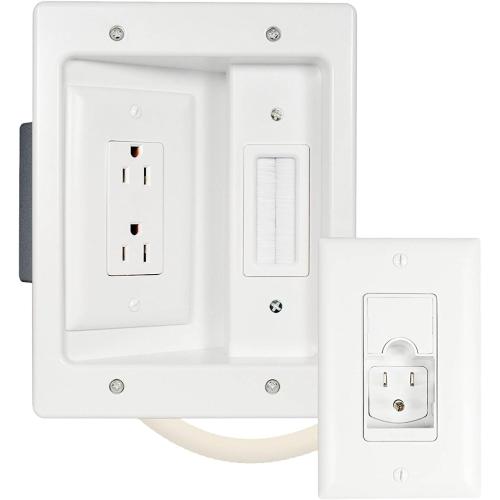 Legrand Wiremold In Wall TV Power Kit White (HT2202WHV1)