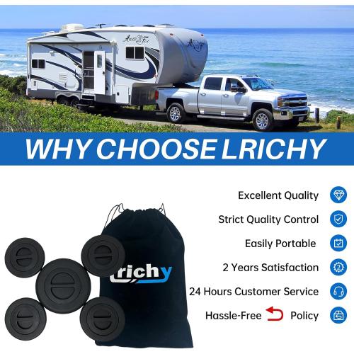 Bed Plug Cover Kit with Storage Bag for 2014-2026 Dodge Ram 2500 3500 Pickups Replacement 68225506AA, Puck System Gooseneck Covers for Truck with 5th Wheel/Gooseneck Tow/Trailer Tow Setups