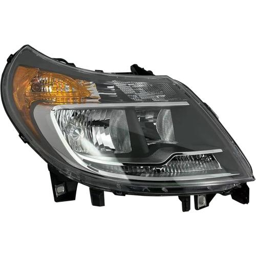 LONGLING Replacement Passenger Right Side Headlight Headlamp with DRL for RAM Promaster 1500 2500 3500 from 2010-2022