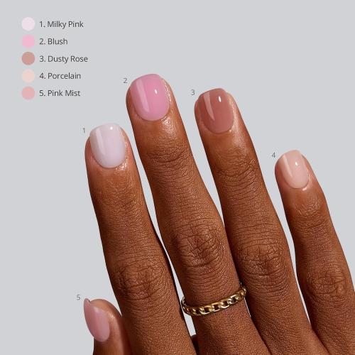 BTArtboxnails XCOATTIPS Bare 5-Shade Nude Press On Nails, XXS Squoval 160Ct