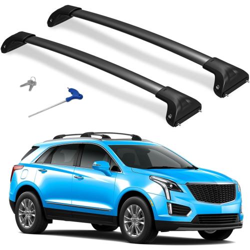 Soruci 300lbs Lockable Roof Rack Cross Bars for Cadillac XT5 2017 2018 2019 2020 2021 2022 2023 2024 2025 2026, Aluminum Heavy Duty Roof Rails Crossbar for Rooftop Cargo Bars Luggage Kayak Bike Racks