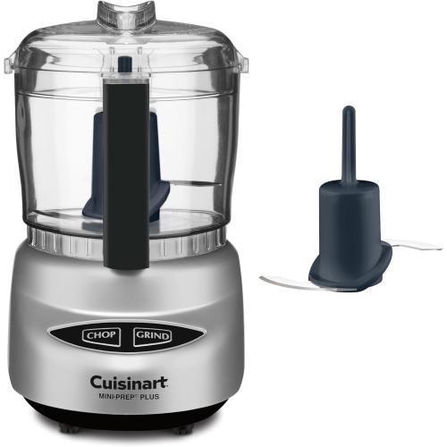Cuisinart Mini-Prep Plus Food Processor, 24-Ounce Mini Food Processor to Chop Herbs, Vegetables, and Hard Cheese, 24-Ounce Work Bowl, Reversible Stainless Steel Blade, DLC-2ABC, Brushed Chrome/Nickel