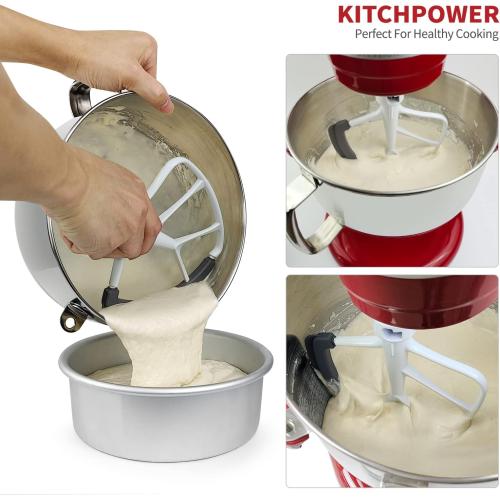 6 Quart Flex Edge Beater for Bowl-Lift Stand Mixers, Paddle Attachment Mixer Accessory