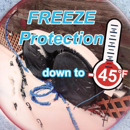 Cupohus Heated RV Water Hose 100FT x 5/8ID - Freeze Proof to -45℉, Self-Regulating, Safe for Drinking Water - Prevents Frozen & Burst Pipes for Winter Camping, Easy Setup, 110-120V