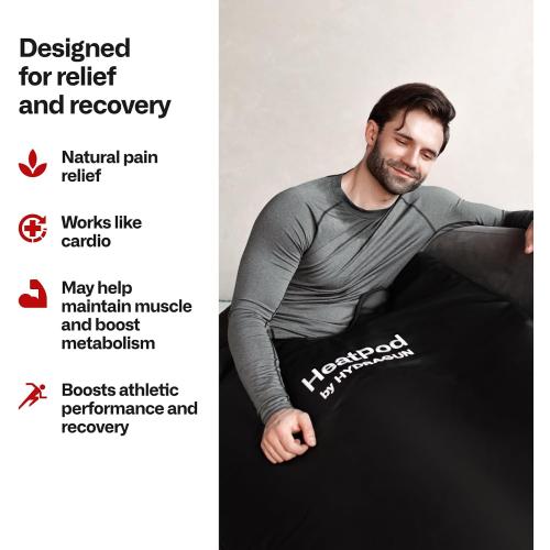 HYDRAGUN HeatPod Infrared Sauna Blanket for Well-Being and Detox - Relax Your Body & Mind - Personal Sauna, Portable Sauna for Home