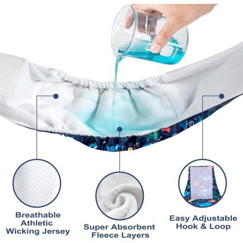 wegreeco Small Dog Diapers Male,Reusable Belly Bands for Male Dogs,Washable Doggie Puppy Diapers Wraps,Medium Large Size(5 Pack Small)